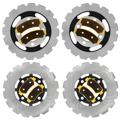 Traild PRKBS40005 Brass Brake Pad and Rotor Kit - 4 Calipers"