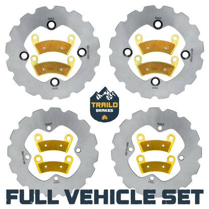 Polaris Ranger 1000/XP 1000/Crew 1000/Crew XP 1000/Pro XD 2019-2027 Ridge Rider Rotor and Pad Kit