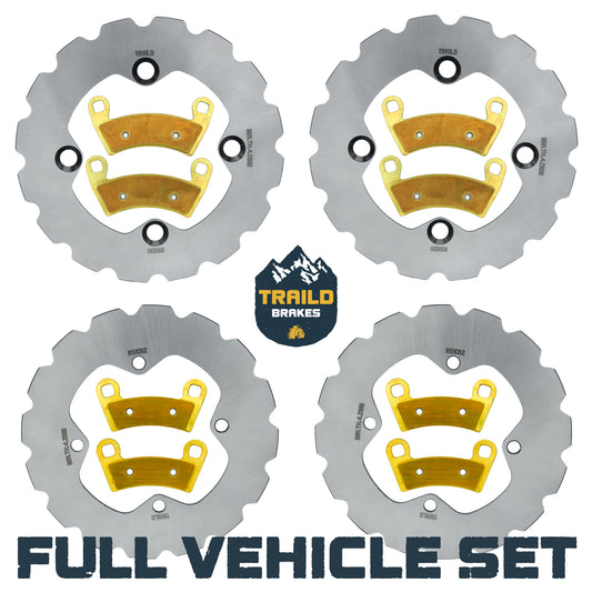 Polaris Ranger 1000/XP 1000/Crew 1000/Crew XP 1000/Pro XD 2019-2027 Ridge Rider Rotor and Pad Kit