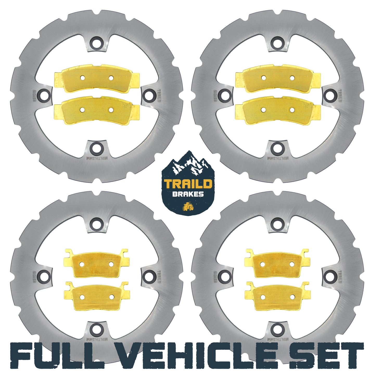 Traild brass pad and rotor kit for Kawasaki KRX