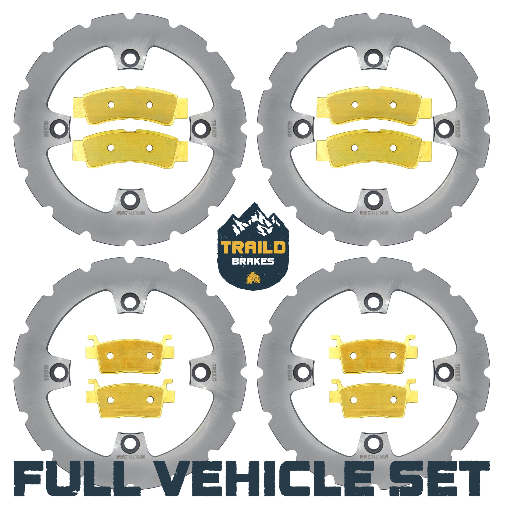 Traild brass pad and rotor kit for Kawasaki KRX