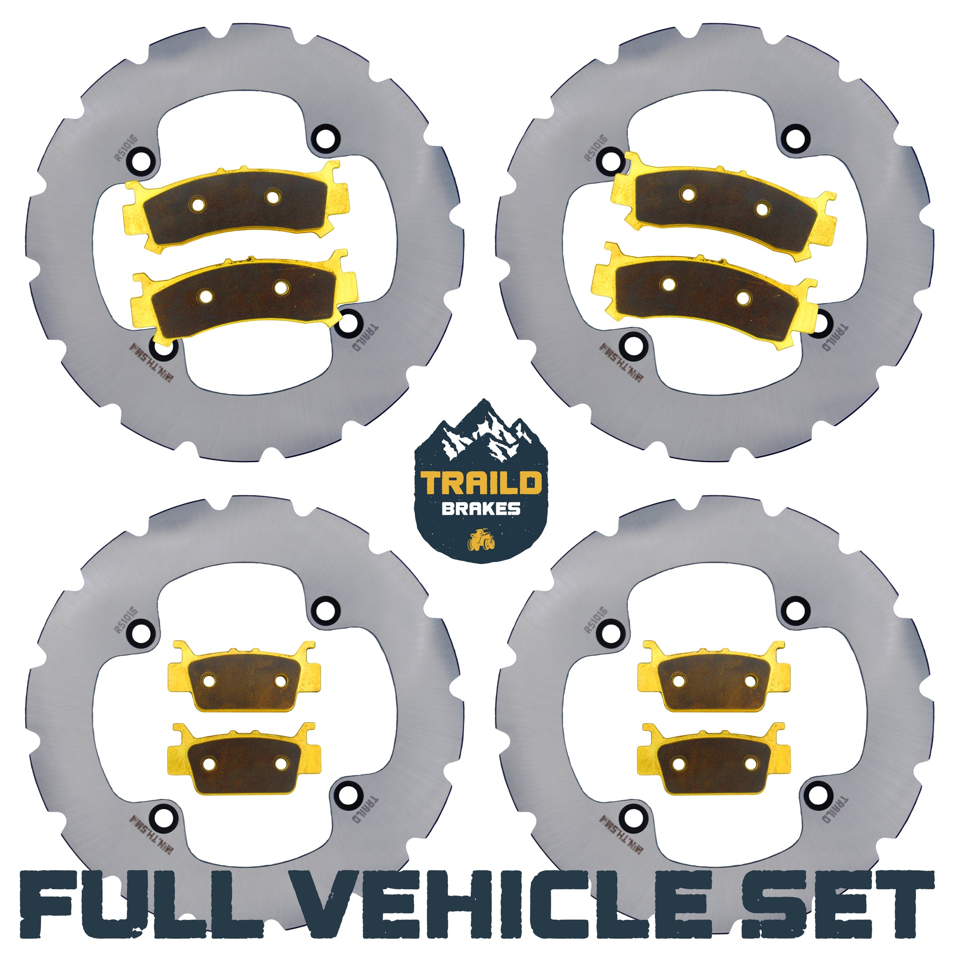 Traild Brass Pad and Rotor set for Honda Talon