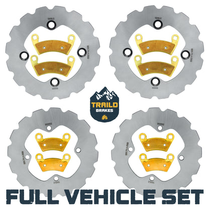 Polaris RZR 4 800 2010-2014 Ridge Rider Rotor and Pad Kit
