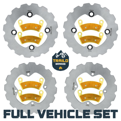 Polaris Ranger Crew 570/800/900/XP 900/Diesel/XP 1000 & 6x6 800 2010-2019 Ridge Rider Rotor and Pad Kit