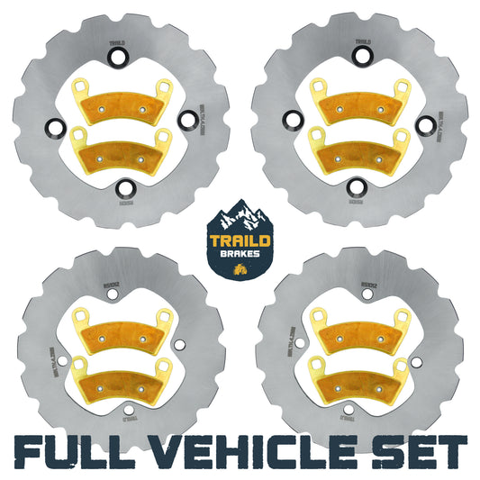 Polaris Ranger Crew 570/800/900/XP 900/Diesel/XP 1000 & 6x6 800 2010-2019 Ridge Rider Rotor and Pad Kit