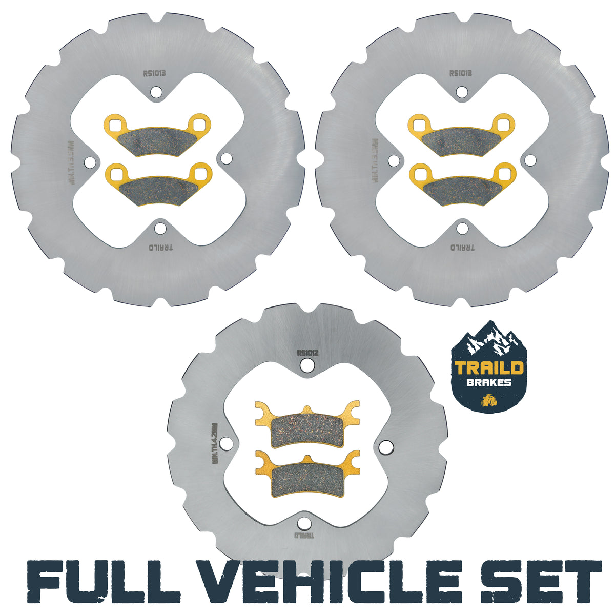 Polaris Sportsman Touring 450/500/700/800 2007-2009 Ridge Rider Rotor and Pad Kit