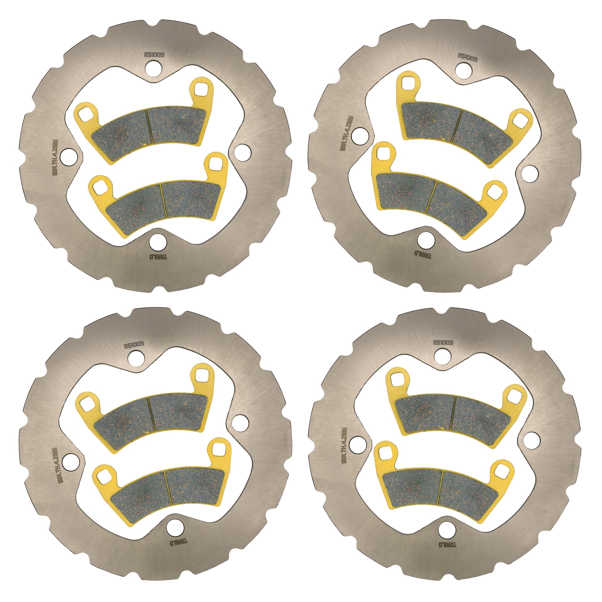 Traild PRKCS4008 Ceramic Brake Pad and Rotor Kit - Complete Set