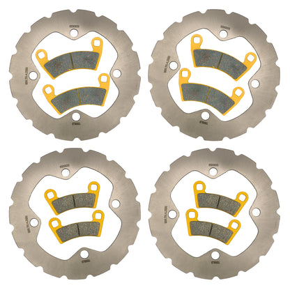 Traild Ceramic Pad & Rotor Kit for Polaris RZR - Kit View