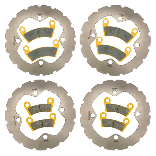 Traild Ceramic Pad & Rotor Kit for Polaris RZR - Kit View