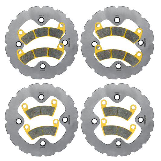 Traild Ceramic Pad & Rotor Kit for Polaris RZR XP PRO/Turbo - Kit View