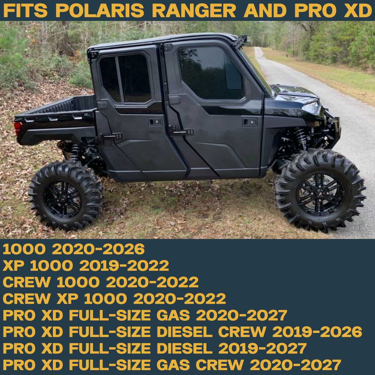 Polaris Ranger 1000/XP 1000/Crew 1000/Crew XP 1000/Pro XD 2019-2027 Ridge Rider Rotor and Pad Kit