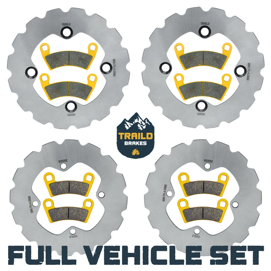 Polaris Ranger 1000/XP 1000/Crew 1000/Crew XP 1000/Pro XD 2019-2027 Ridge Rider Rotor and Pad Kit