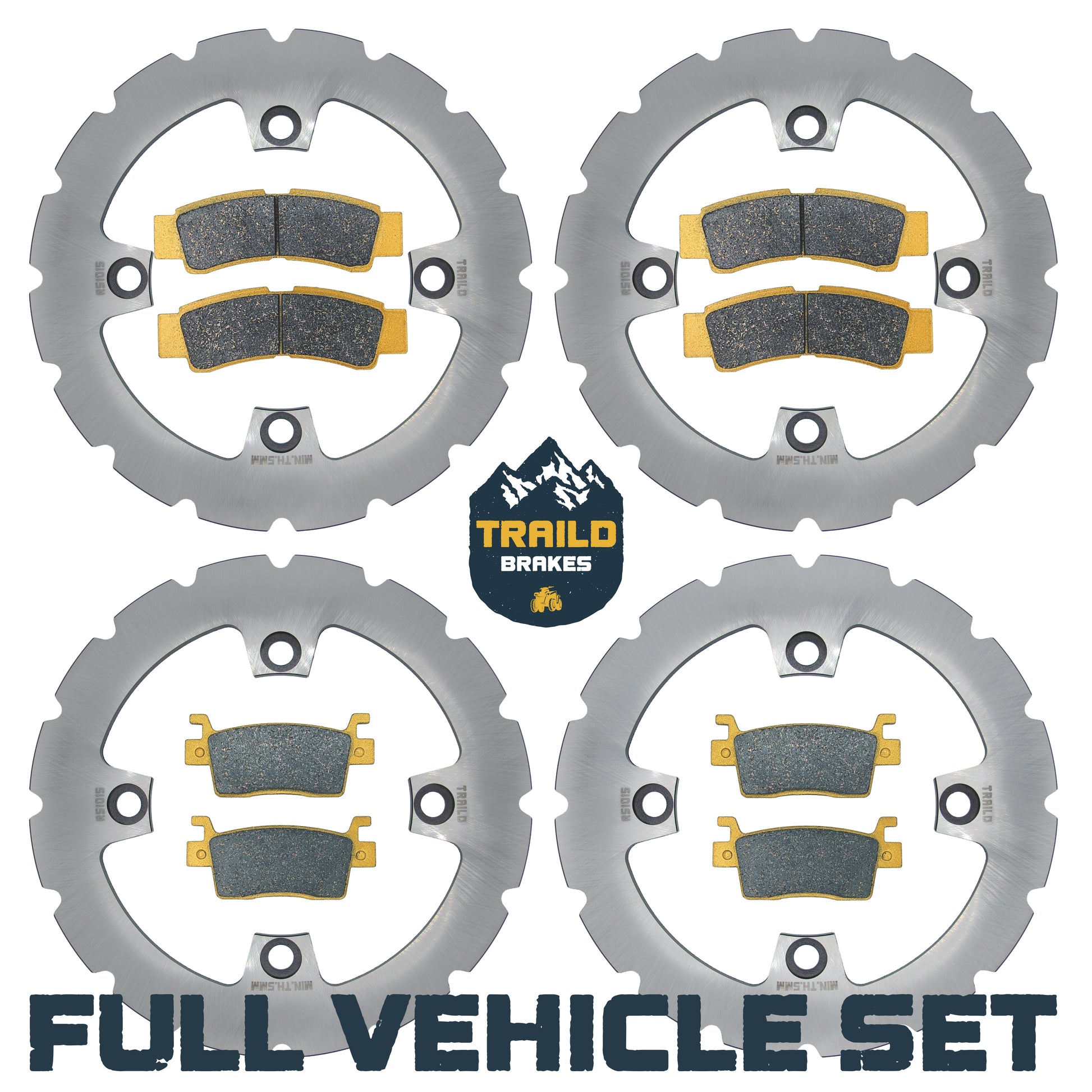 Traild ceramic pad and rotor kit for Kawasaki KRX