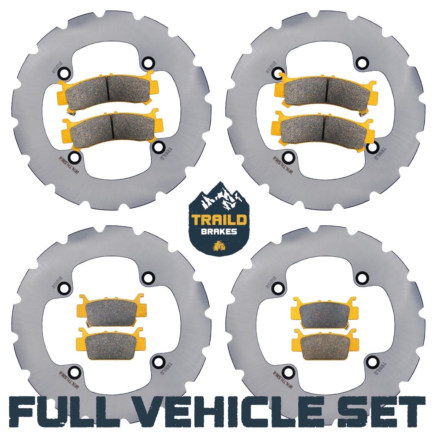 Traild Ceramic Pad and Rotor set for Honda Talon
