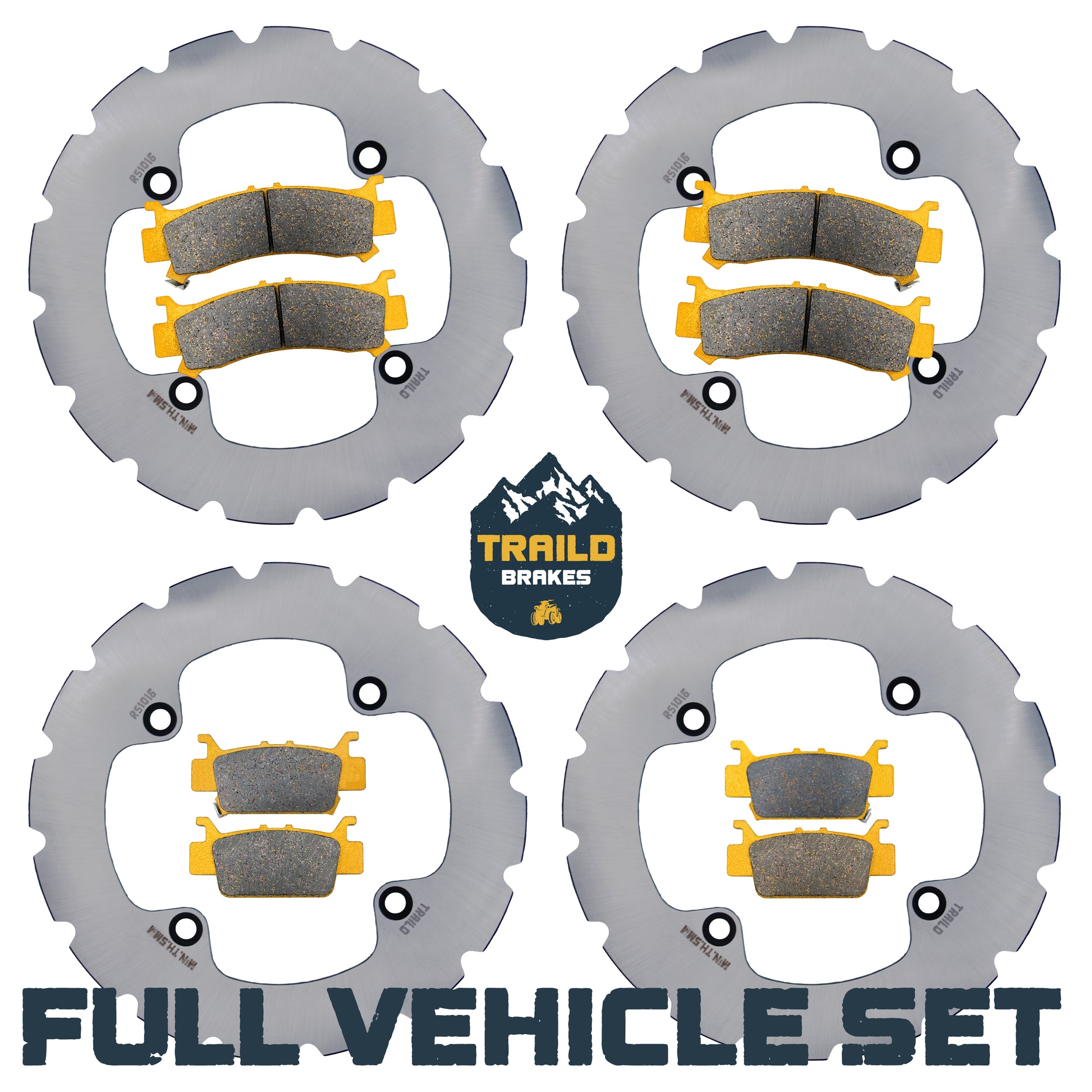 Traild Ceramic Pad and Rotor set for Honda Talon