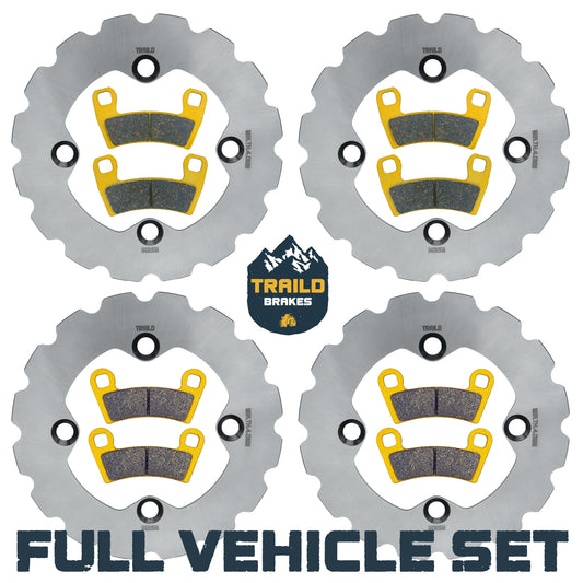 Polaris RZR 900/S 900/S 1000/Trail/Trail S 900/Trail S 1000 2015-2026 Ridge Rider Rotor and Pad Kit