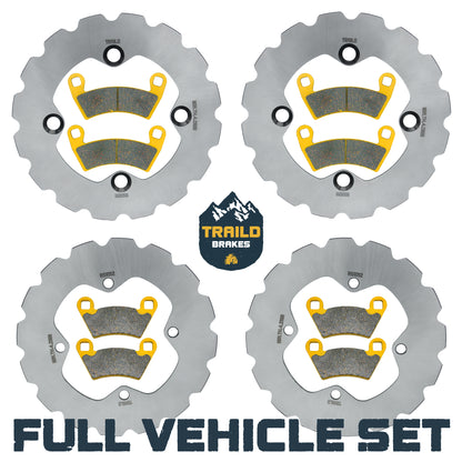Polaris RZR 4 800 2010-2014 Ridge Rider Rotor and Pad Kit