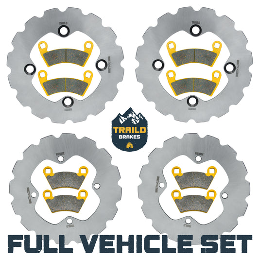 Polaris RZR 4 800 2010-2014 Ridge Rider Rotor and Pad Kit