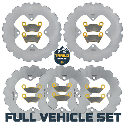 Polaris Sportsman 6x6 570 2017-2026 Ridge Rider Rotor and Pad Kit