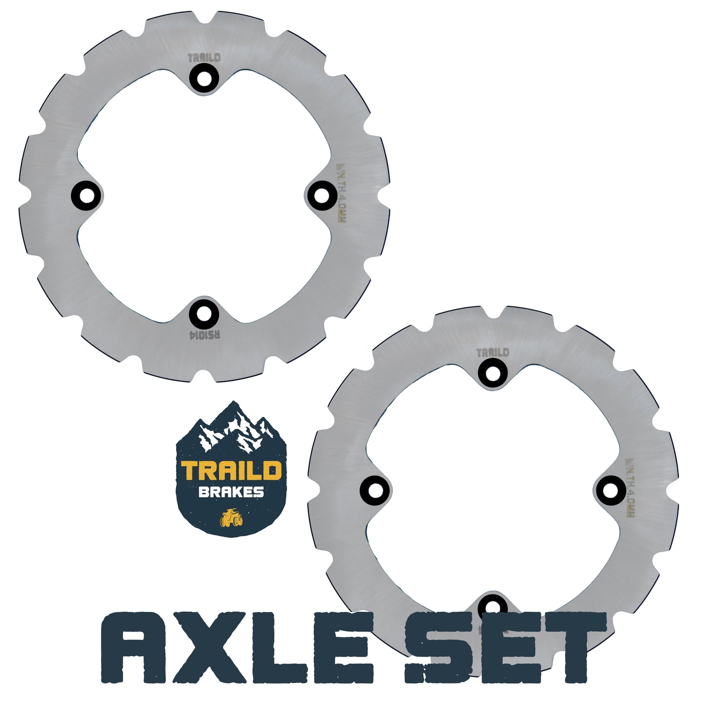 Traild Ridge Rider Rotors for Can Am - Axle Set View