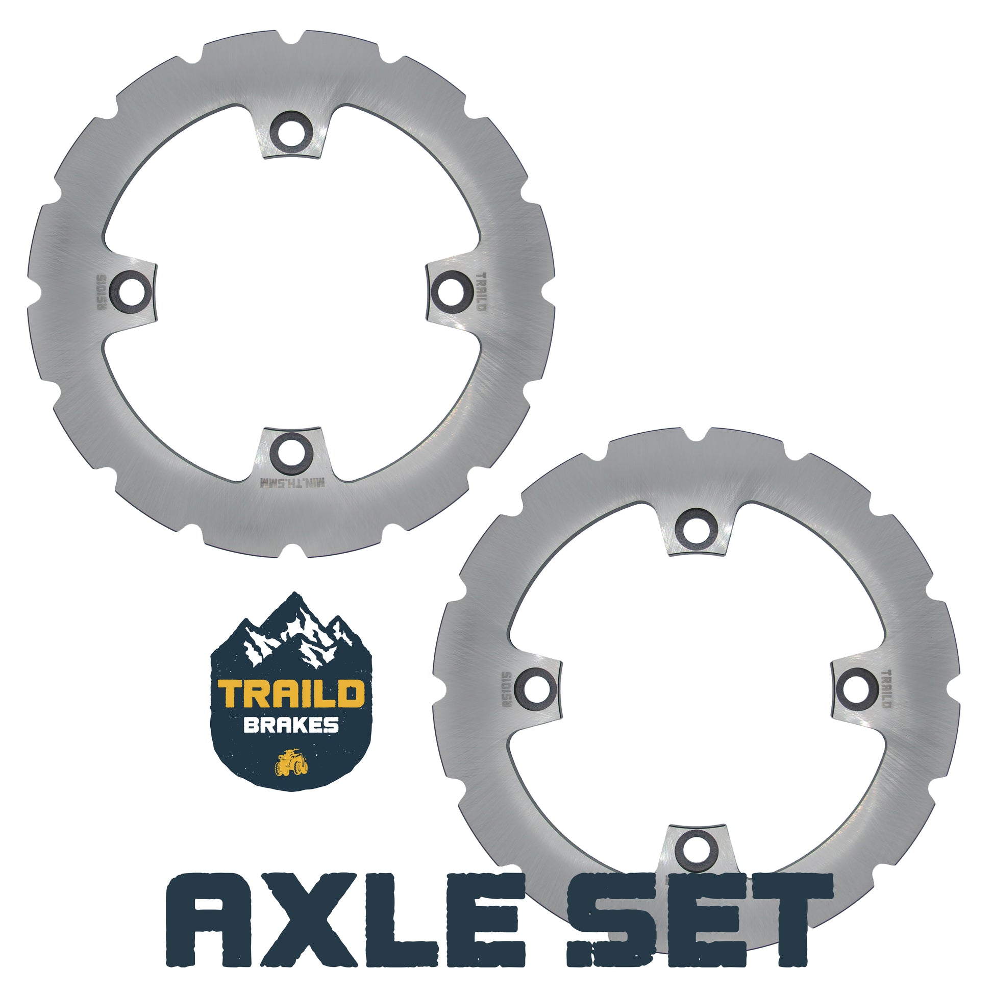 Traild Ridge Rider Brake Rotor for Kawasaki KRX - Axle Set View