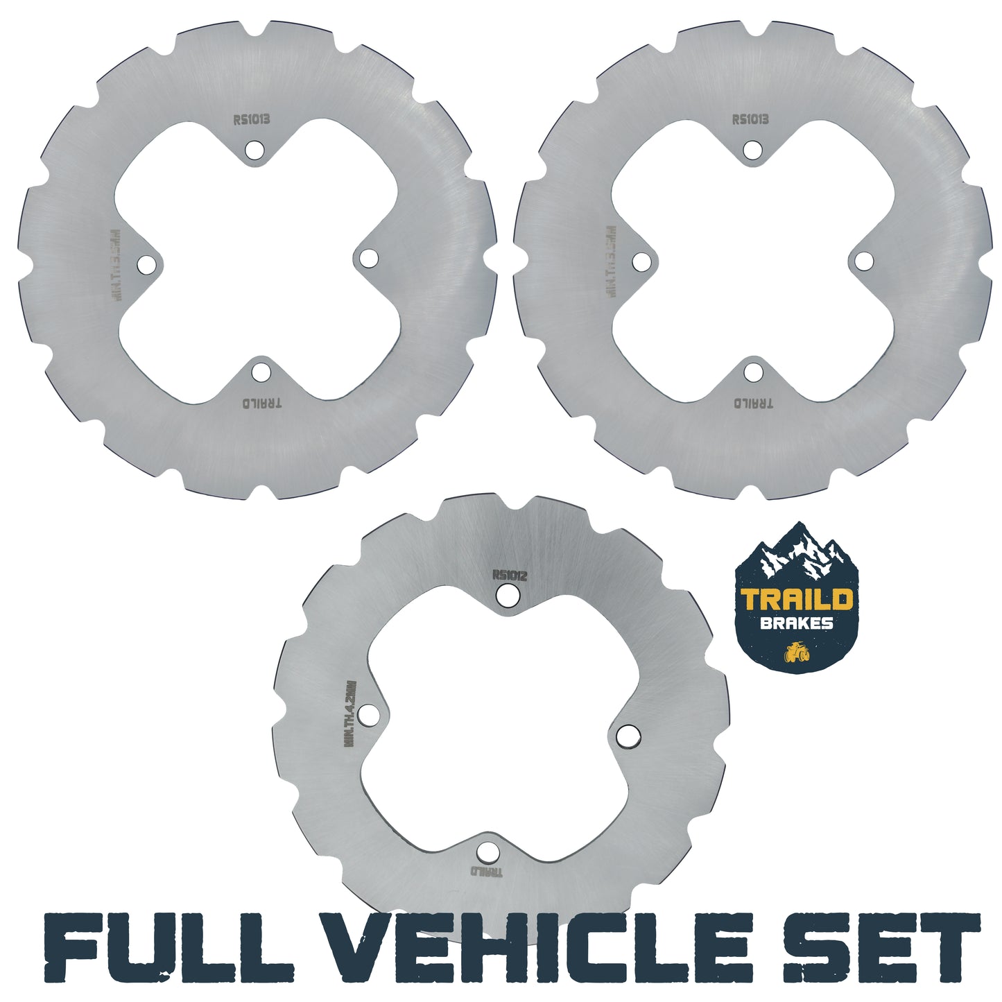 Polaris Sportsman 400/450/500/570/700/800 2007-2026 Ridge Rider Disc Brake Rotor Kit