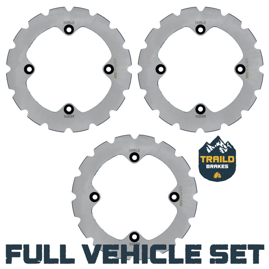 Traild Ridge Rider Rotors for Can Am - Full Vehicle Set View
