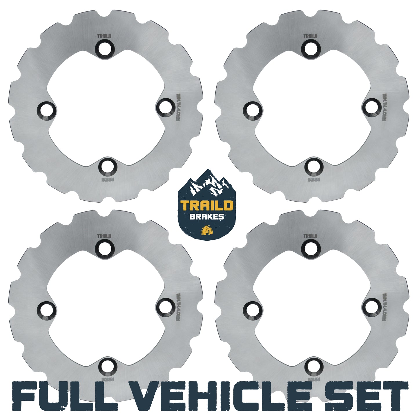 Traild Ridge Rider Rotor full vehicle set for Polaris RZR