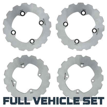 Traild Ridge Rider Disc Brake Rotor Full Vehicle set for Polaris Ranger