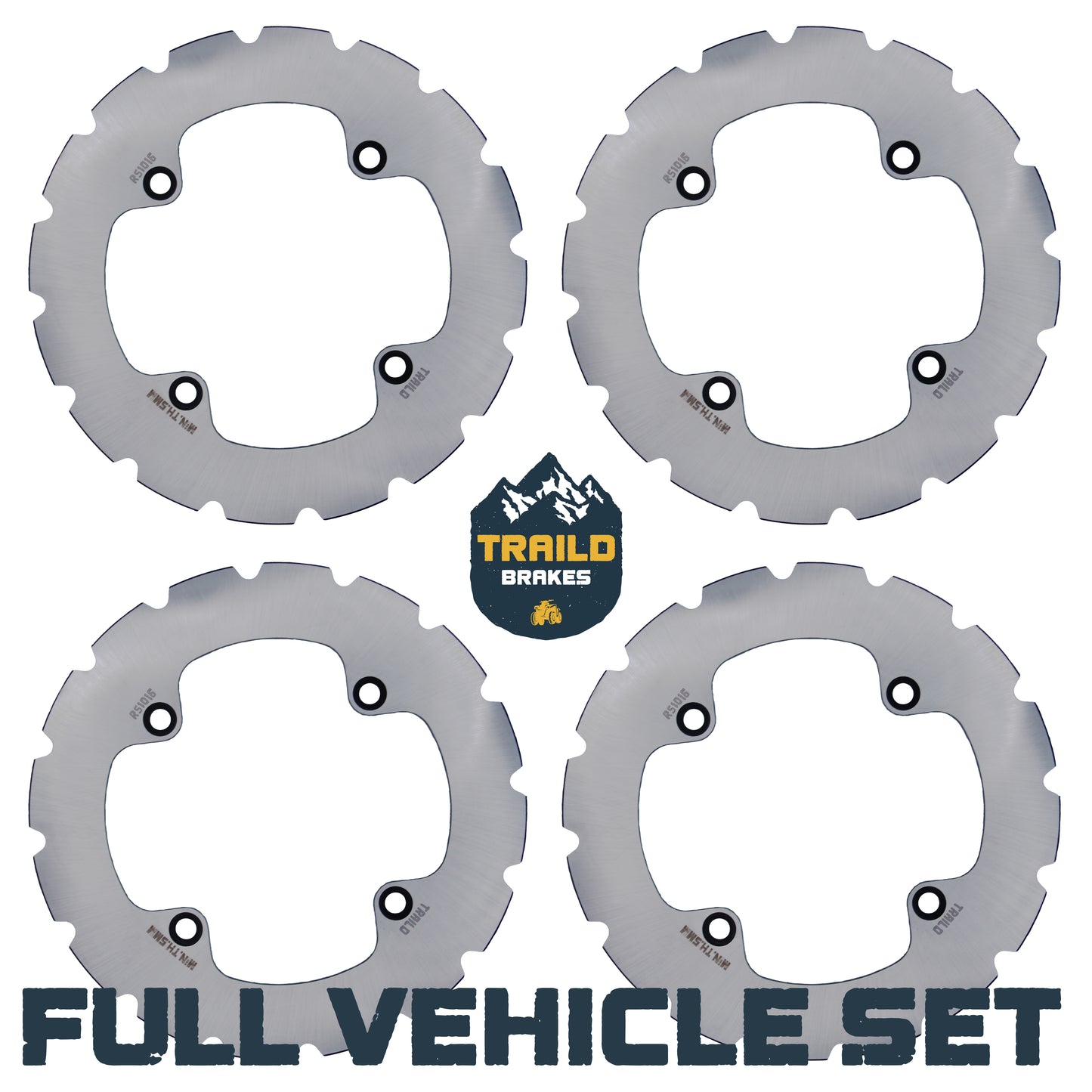 Traild Ridge Rider rotor kit for Honda Talon full vehicle set view