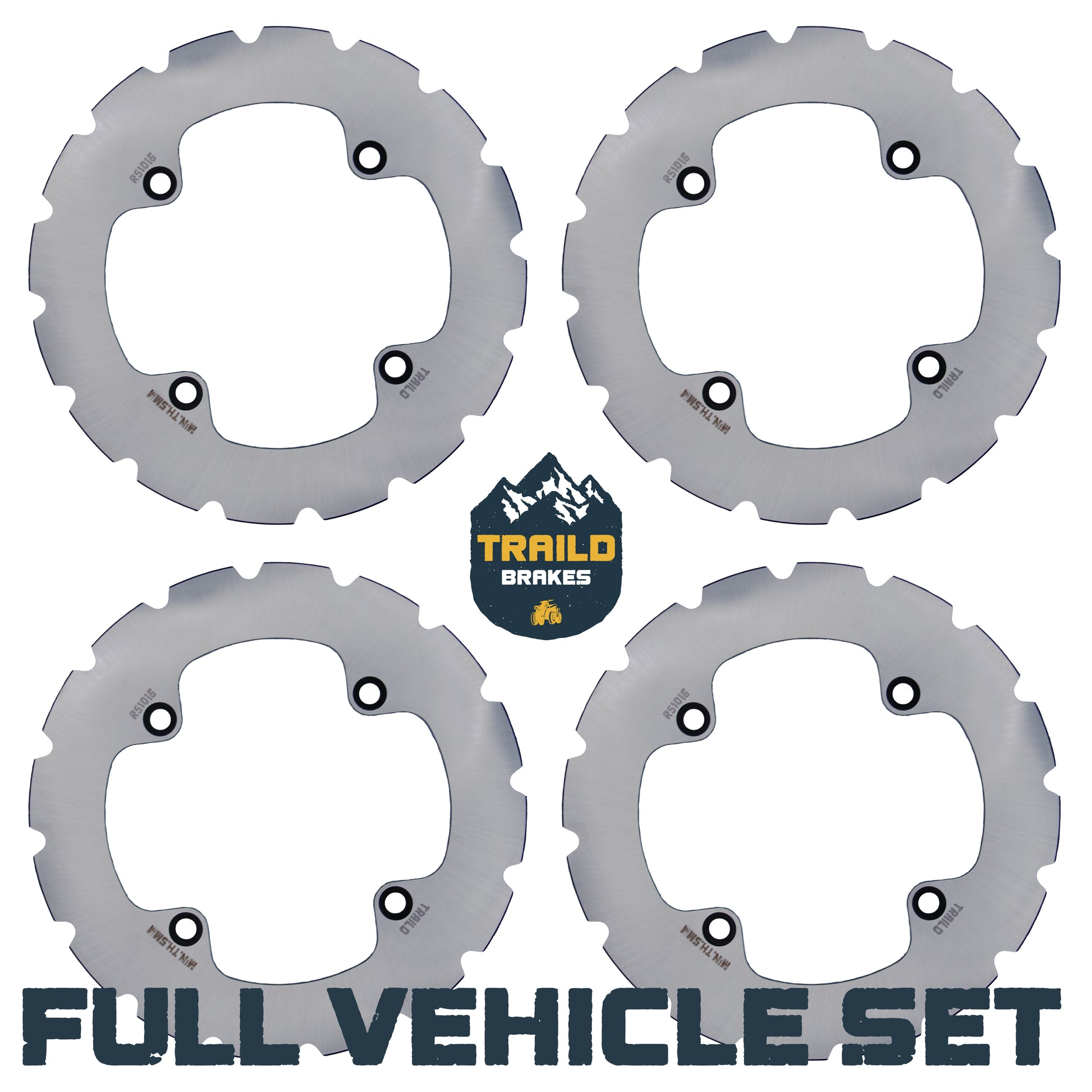 Traild Ridge Rider rotor kit for Honda Talon full vehicle set view