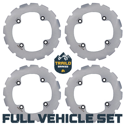 Traild Ridge Rider rotor kit for Honda Talon full vehicle set view