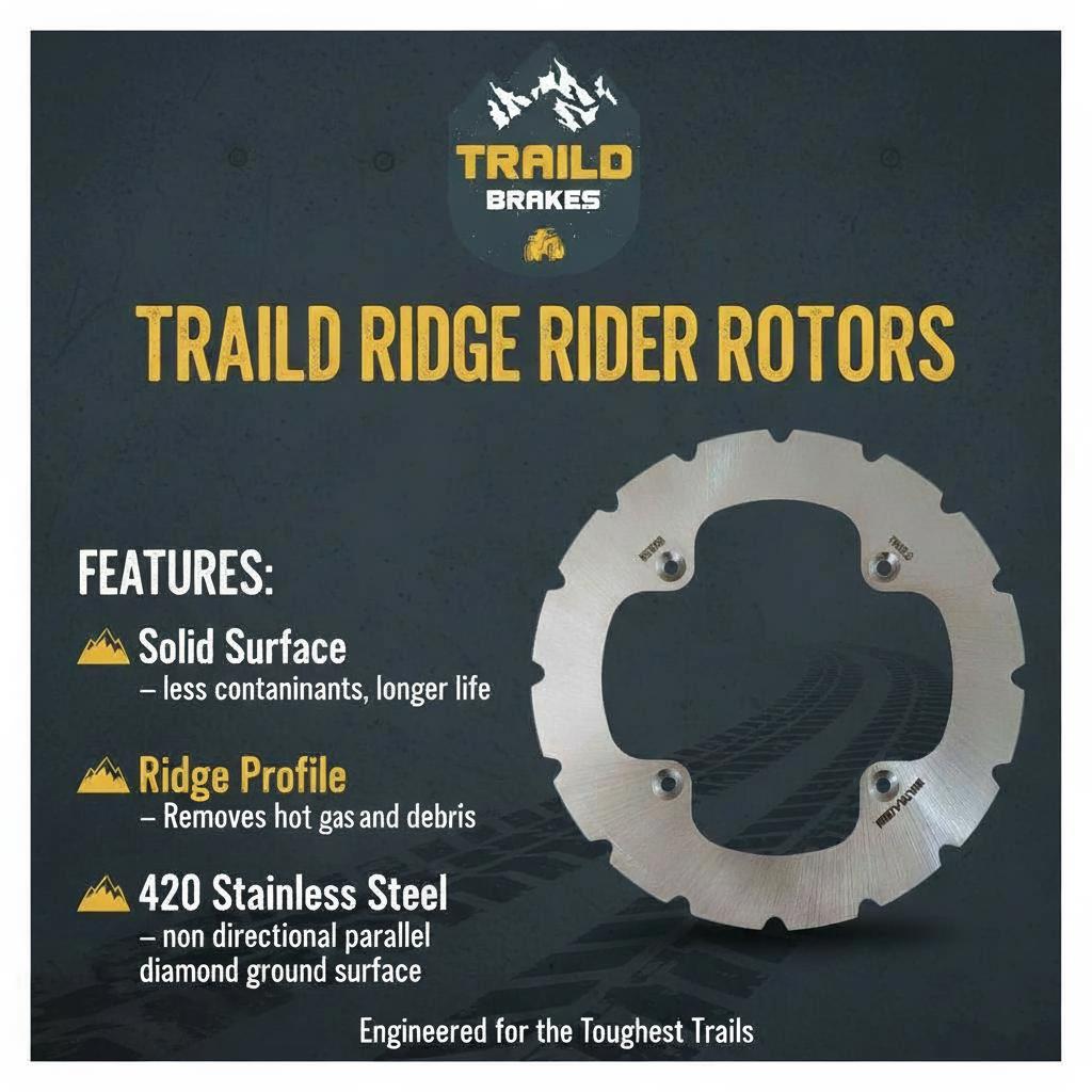 Traild Ridge Rider Rotors Features