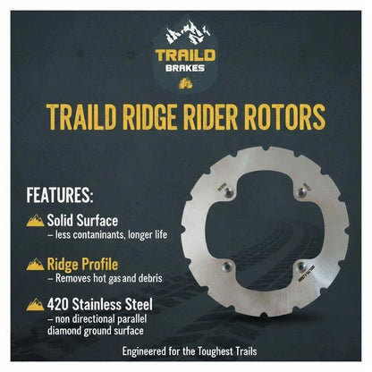 Traild Ridge Rider Rotors Features
