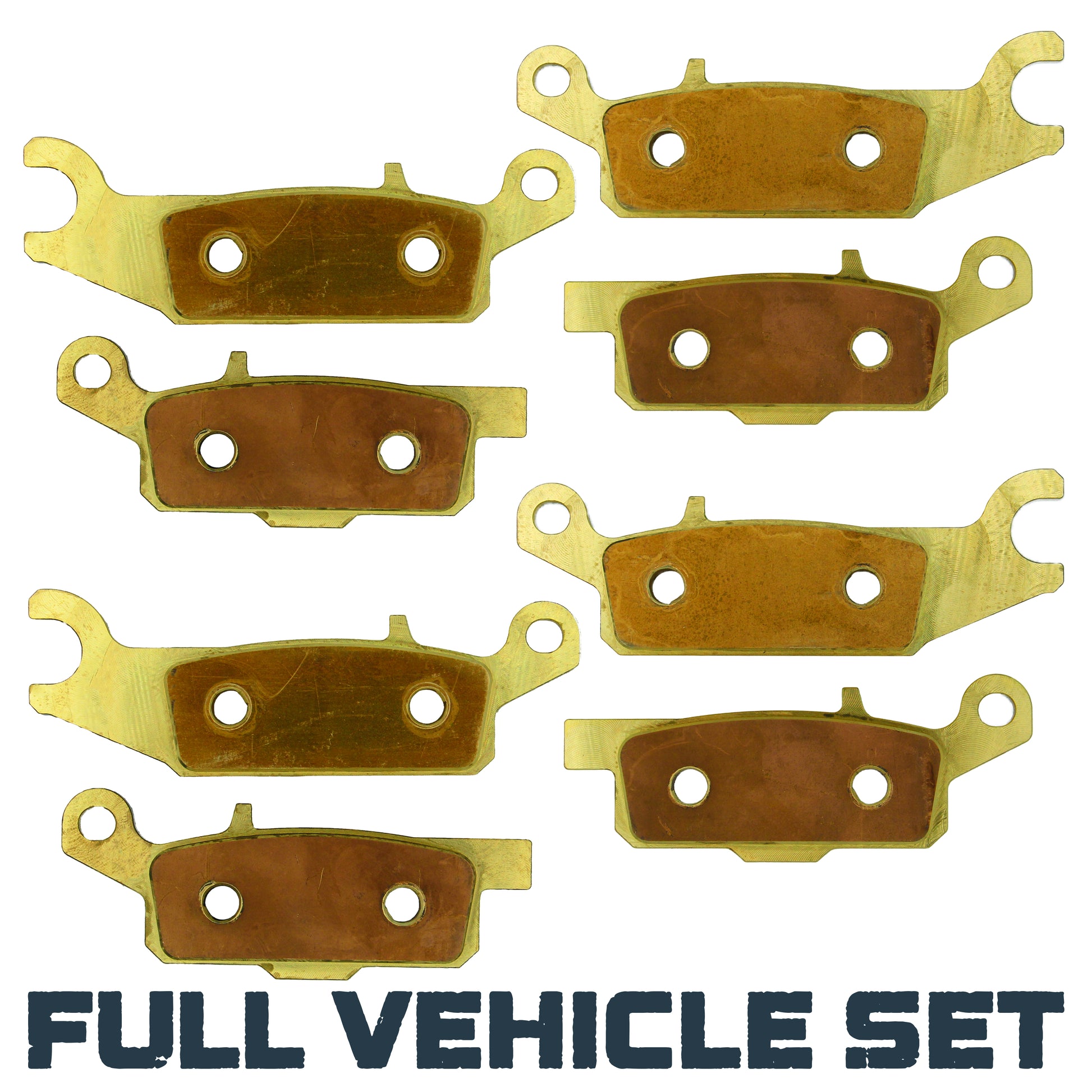 Traild Brass Brake pad set for Yamaha Grizzly - Full Vehicle Set View