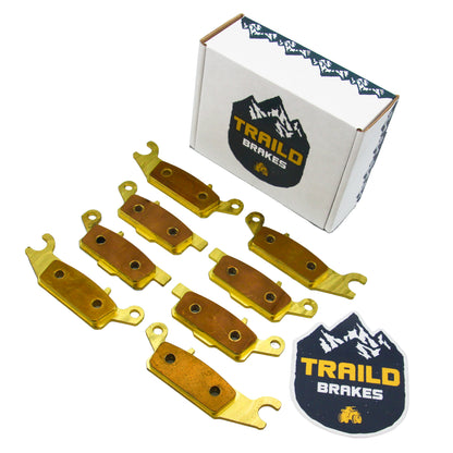 Traild Brass Brake pad set for Yamaha Grizzly - Package View