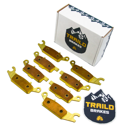 Traild Brass Brake pad set for Yamaha Grizzly - Package View
