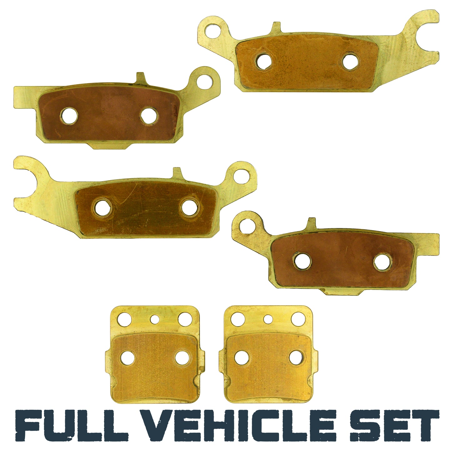 Traild Brass Brake pad set for Yamaha Raptor- Full Vehicle Set View
