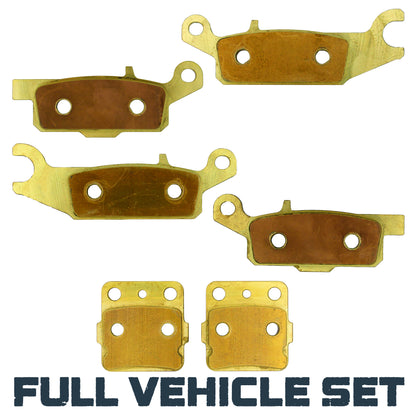 Traild Brass Brake pad set for Yamaha Raptor- Full Vehicle Set View