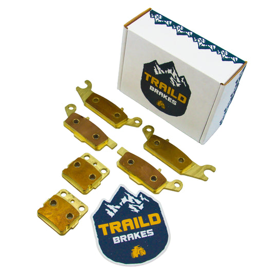 Traild Brass Brake pad set for Yamaha Raptor - Package View
