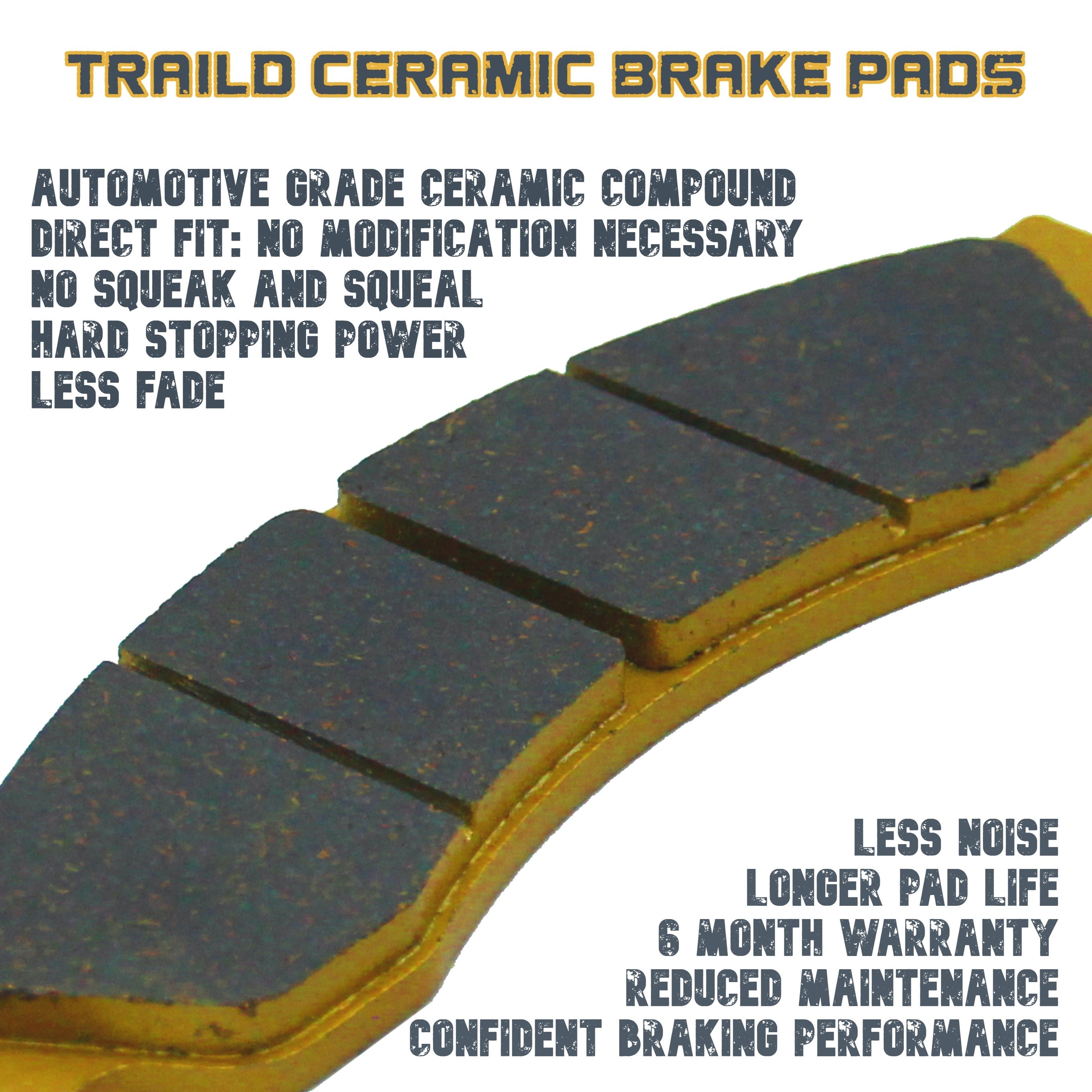 Kawasaki KFX 400 2003-2006 Ceramic Brake Pad Set – Traild